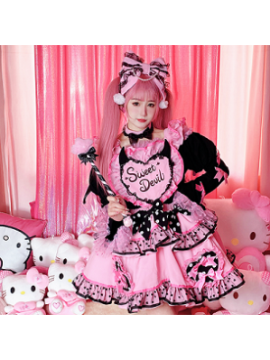 Sweet Devil Lolita Style Top & Skirt by Diamond Honey (DH120)